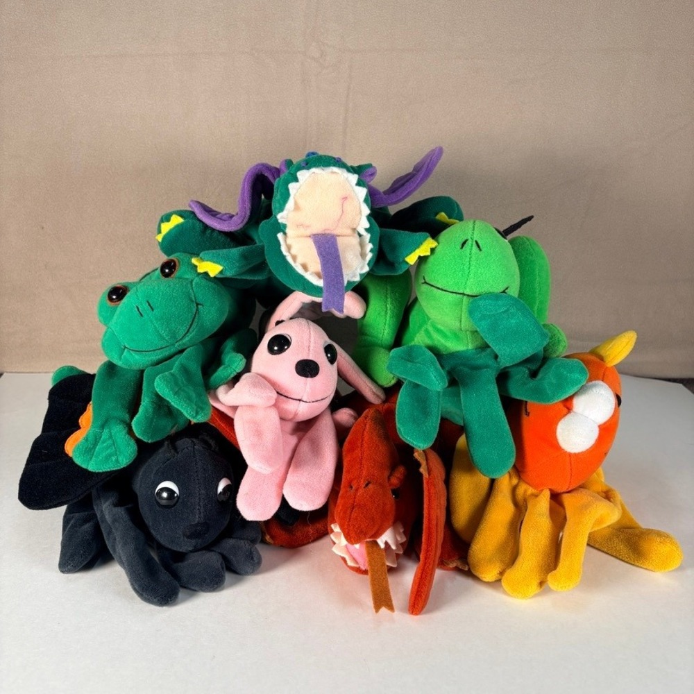 Vintage Plush Creations Glove Hand Puppet Lot 7pc Bundle‎ 1993